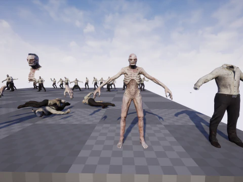 Office Zombie 3D Model