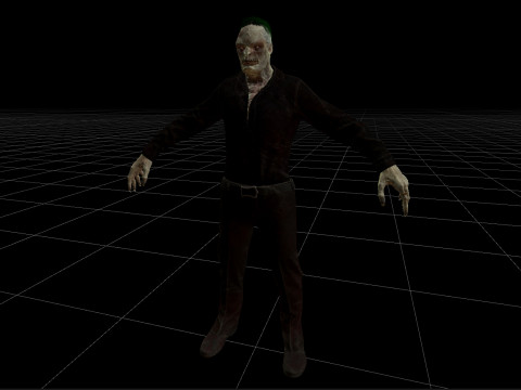 Office Zombie 3D Model