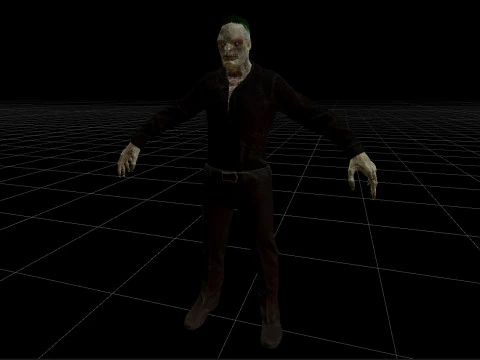 Office Zombie 3D Model