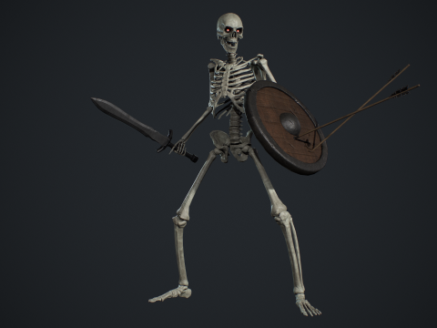 Skeleton 01 3Dモデル