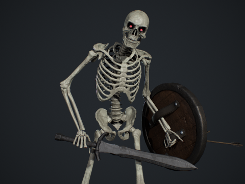Skeleton 01 3Dモデル