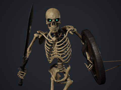 Skeleton 01 3Dモデル