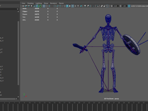 Skeleton 01 3Dモデル