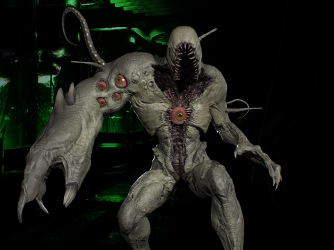 Monster Boss 3D Model