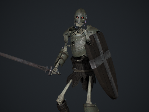 Skeleton 02 3Dモデル