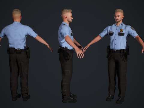 Policeman 3D Модель