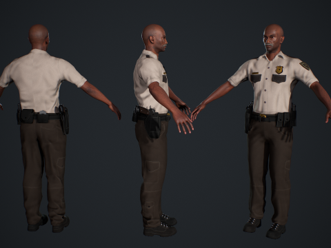 Policeman 3D Модель