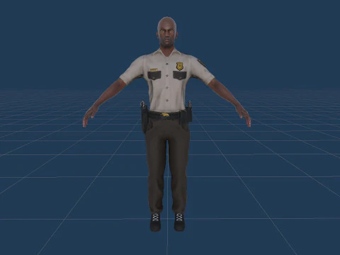 Polisi Model 3D