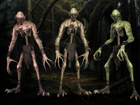 Ghoul Undead 3D Model