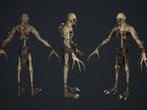 Ghoul Undead 3D Model