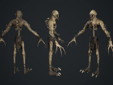 Ghoul Undead 3D Model