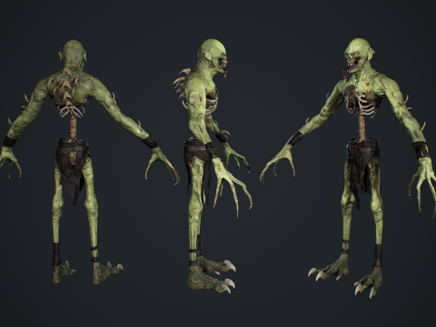 Ghoul Undead 3D Model