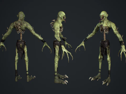 Ghoul Undead 3D Model