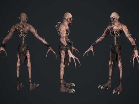 Ghoul Undead 3D Model