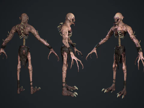 Ghoul Undead 3D Model