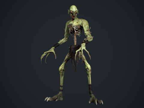 Ghoul Undead 3D Model