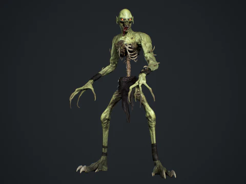 Ghoul Undead 3D Model