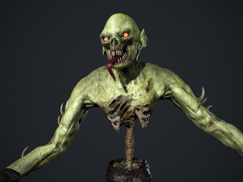 Ghoul Undead 3D Model