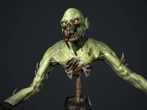 Ghoul Undead 3D Model