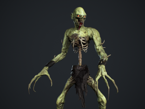 Ghoul Undead 3D Model