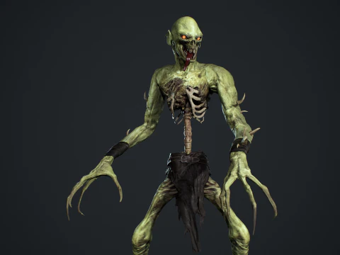 Ghoul Undead 3D Model