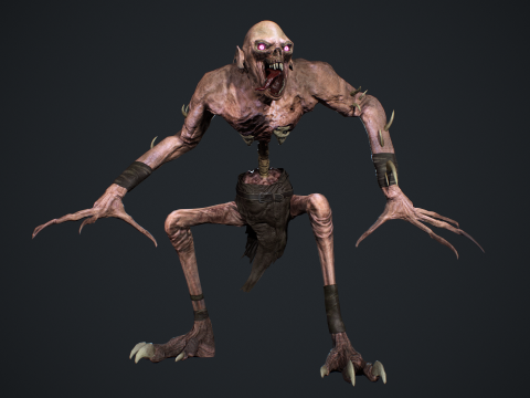 Ghoul Undead 3D Model