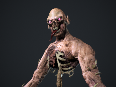 Ghoul Undead 3D Model