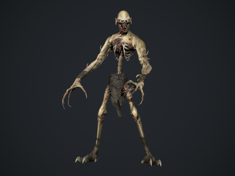 Ghoul Undead 3D Model