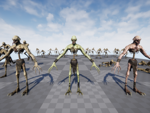 Ghoul Undead 3D Model