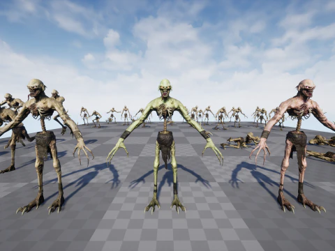 Ghoul Undead 3D Model