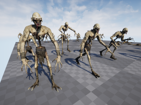 Ghoul Undead 3D Model