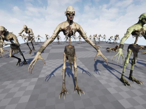 Ghoul Undead 3D Model
