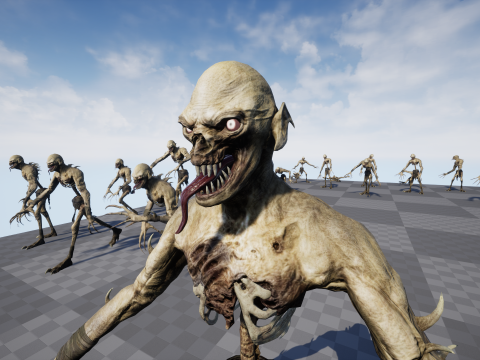 Ghoul Undead 3D Model