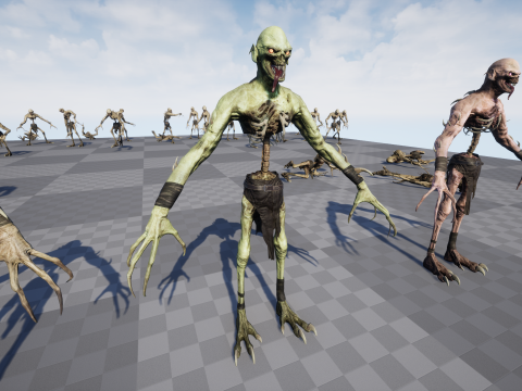 Ghoul Undead 3D Model