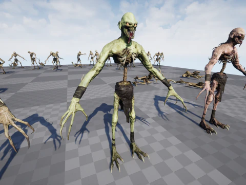 Ghoul Undead 3D Model