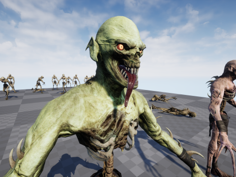 Ghoul Undead 3D Model