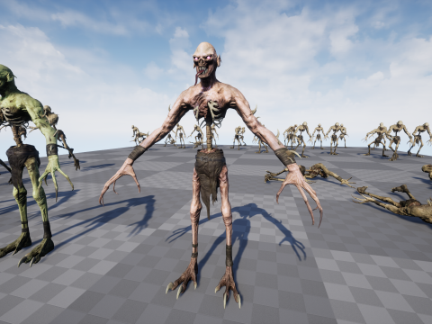Ghoul Undead 3D Model