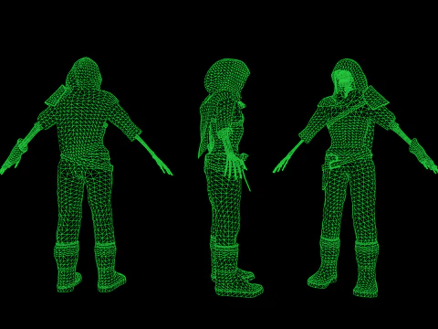 Scheletro 04 Modello 3D