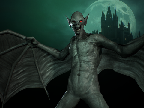 Vampire Monster 3D Model