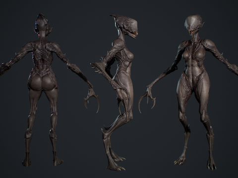 Monster 6 3D Model