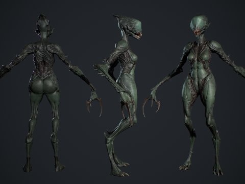 Monster 6 3D Model