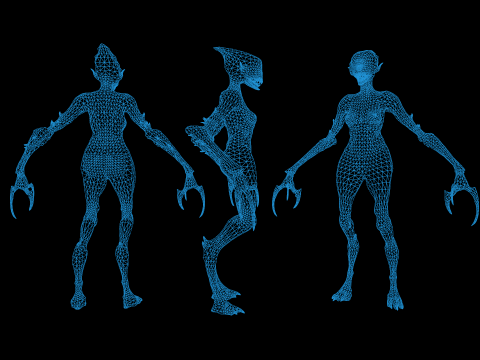 Monster 6 3D Model