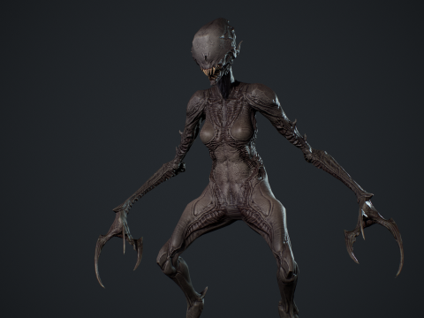 Monster 6 3D Model