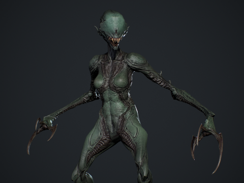 Monster 6 3D Model