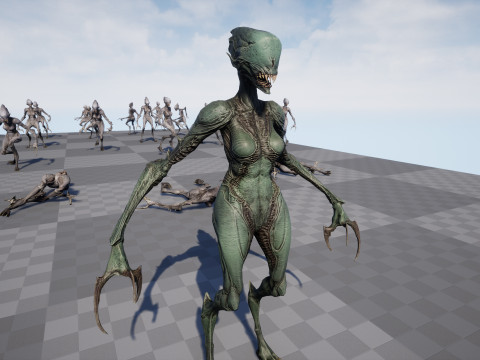 Monster 6 3D Model
