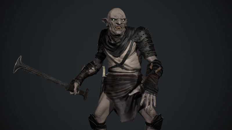 哥布林 3D 模型 .c4d .max .obj .3ds .fbx .stl .blend 