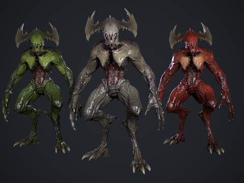 Demon Character 3 3Dモデル