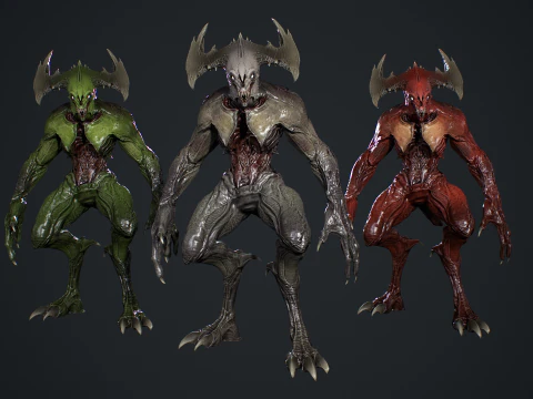 Demon Character 3 3D Model