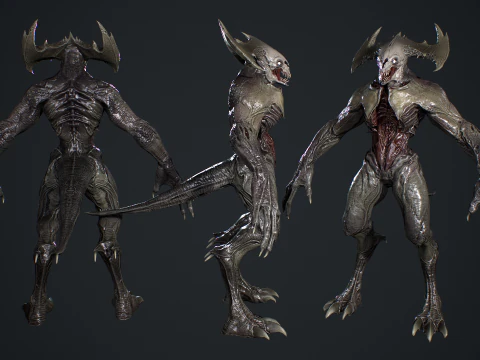 Demon Character 3 3D Model