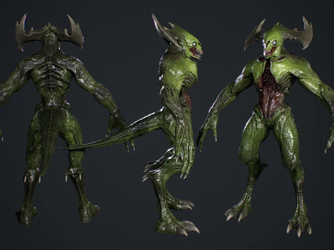 Demon Character 3 3D Model